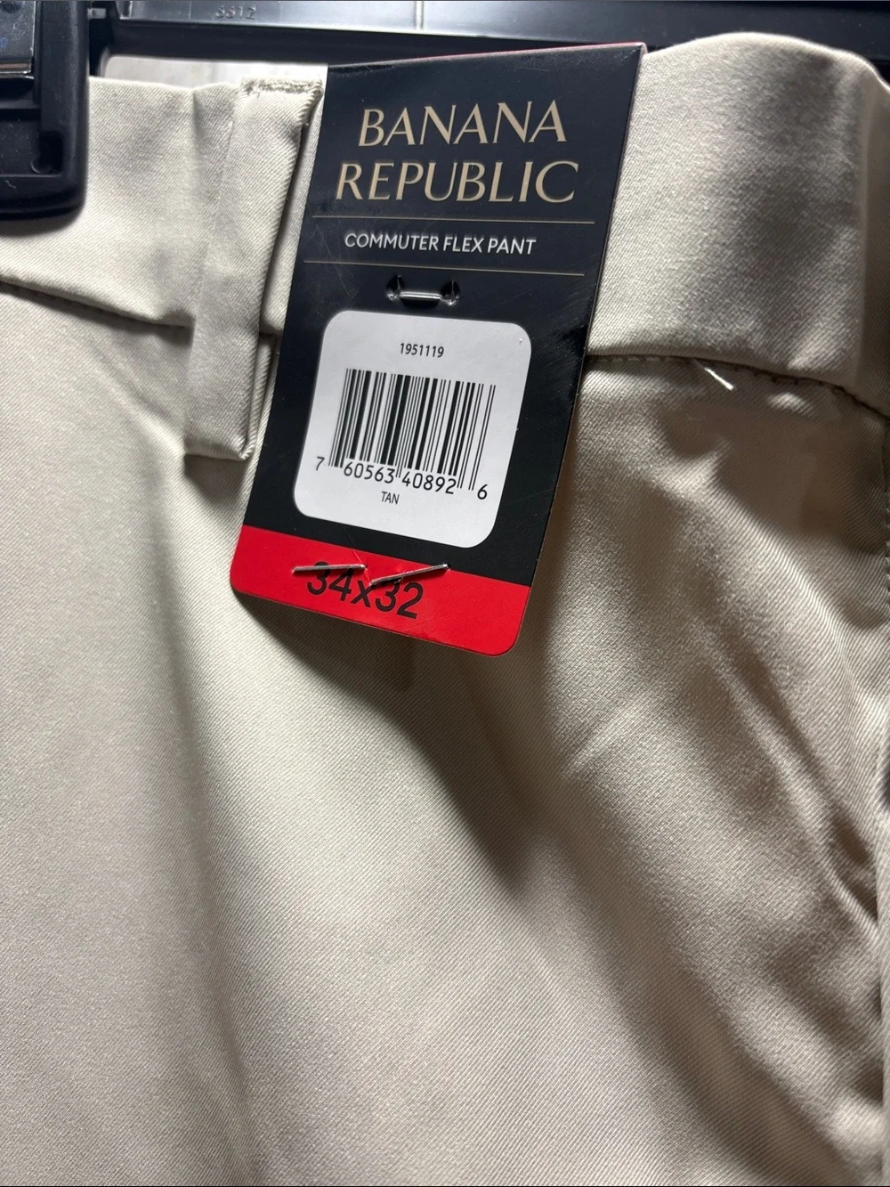 Banana Republic Men's Light Cream Chino Pants